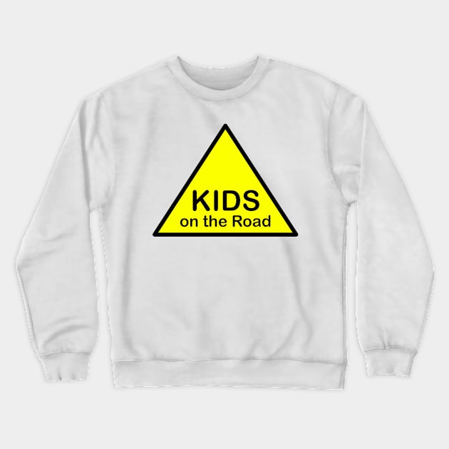 Kids on the road Crewneck Sweatshirt by mariauusivirtadesign